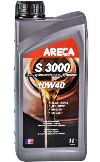 Моторное масло ARECA S3000 10W-40, 1л